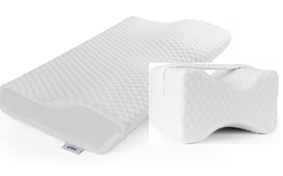 Groove Side Sleeping Memory Foam Pillow Bundle