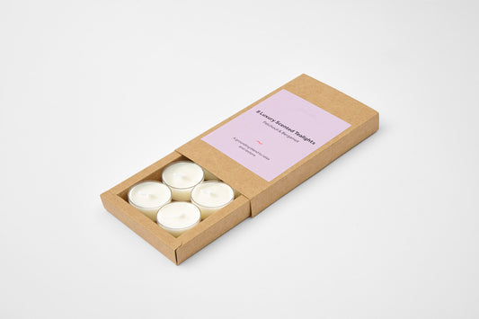 8 Luxury Scented Tealights - Patchouli & Bergamot